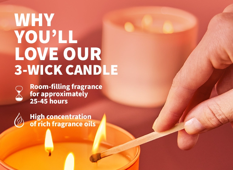 Scented 3-Wick Candles Offers | Bath & Body Works India